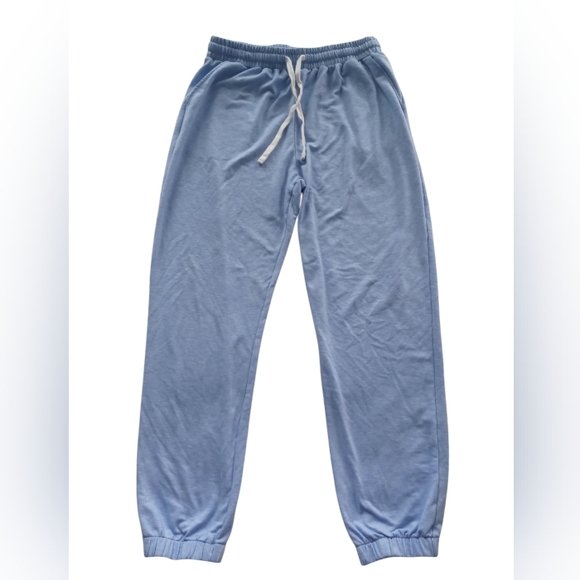 Women's Size XL Light Blue Sweatpants with Drawstring, No Brand - Picture 1 of 7